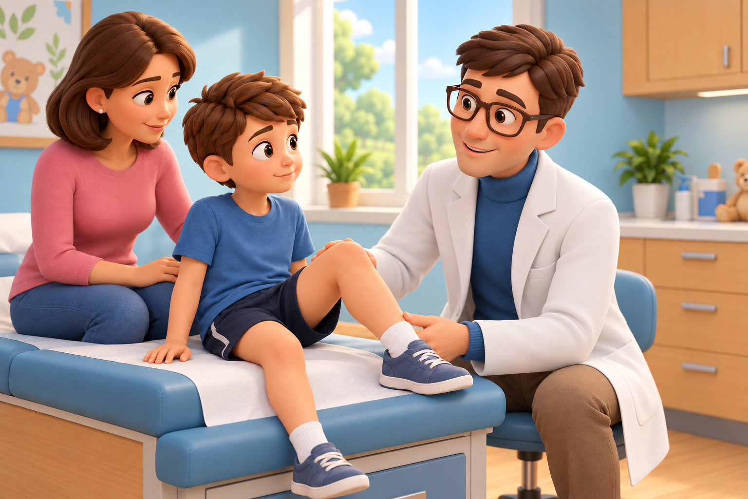 My child cannot straighten their knee: what could it mean?
